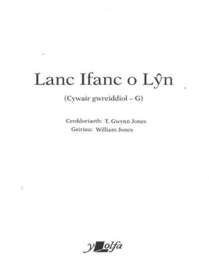 cover image of Lanc Ifanc o Lŷn (Cywair Gwreiddiol--G)